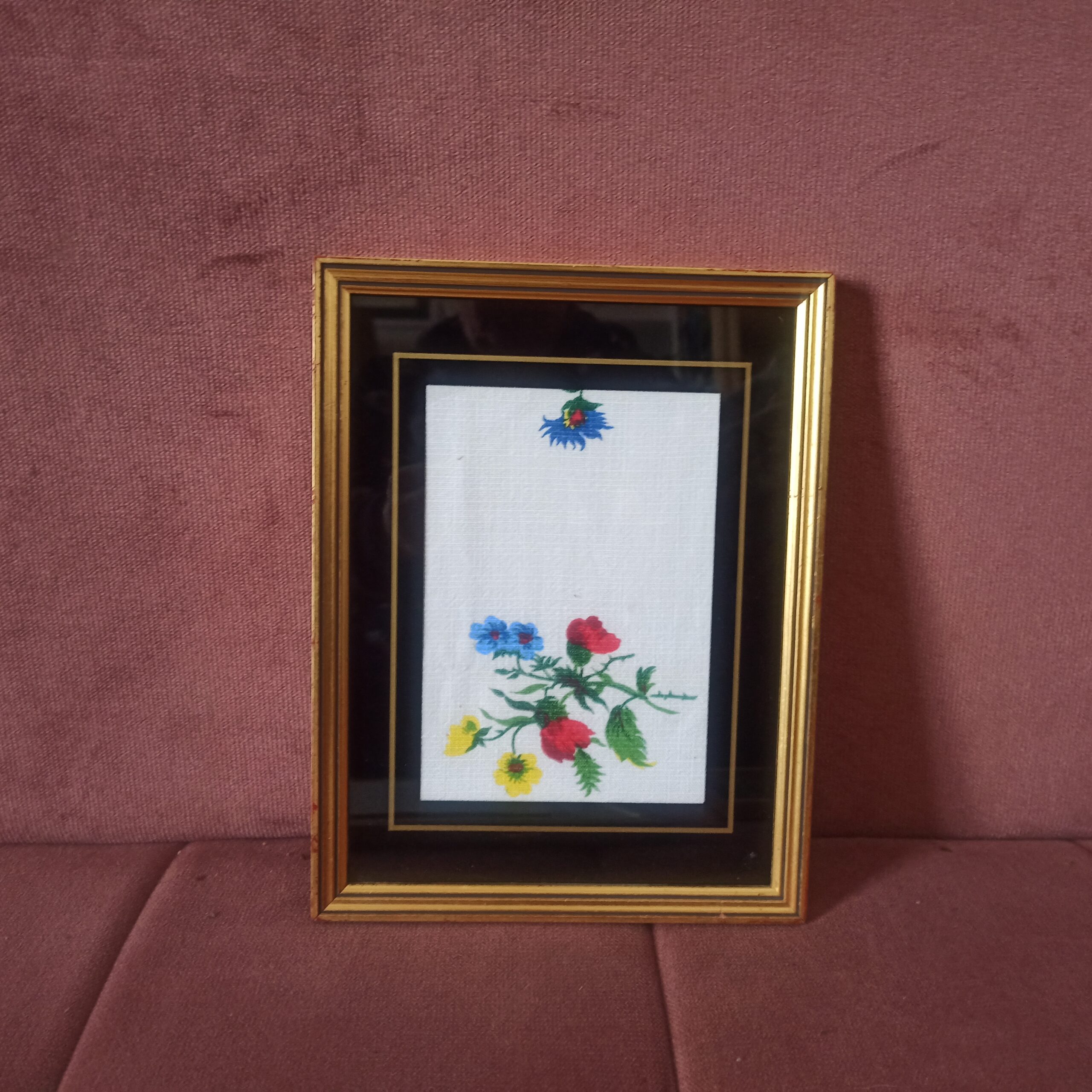 Cadres tissu vintage fleurs – Image 3