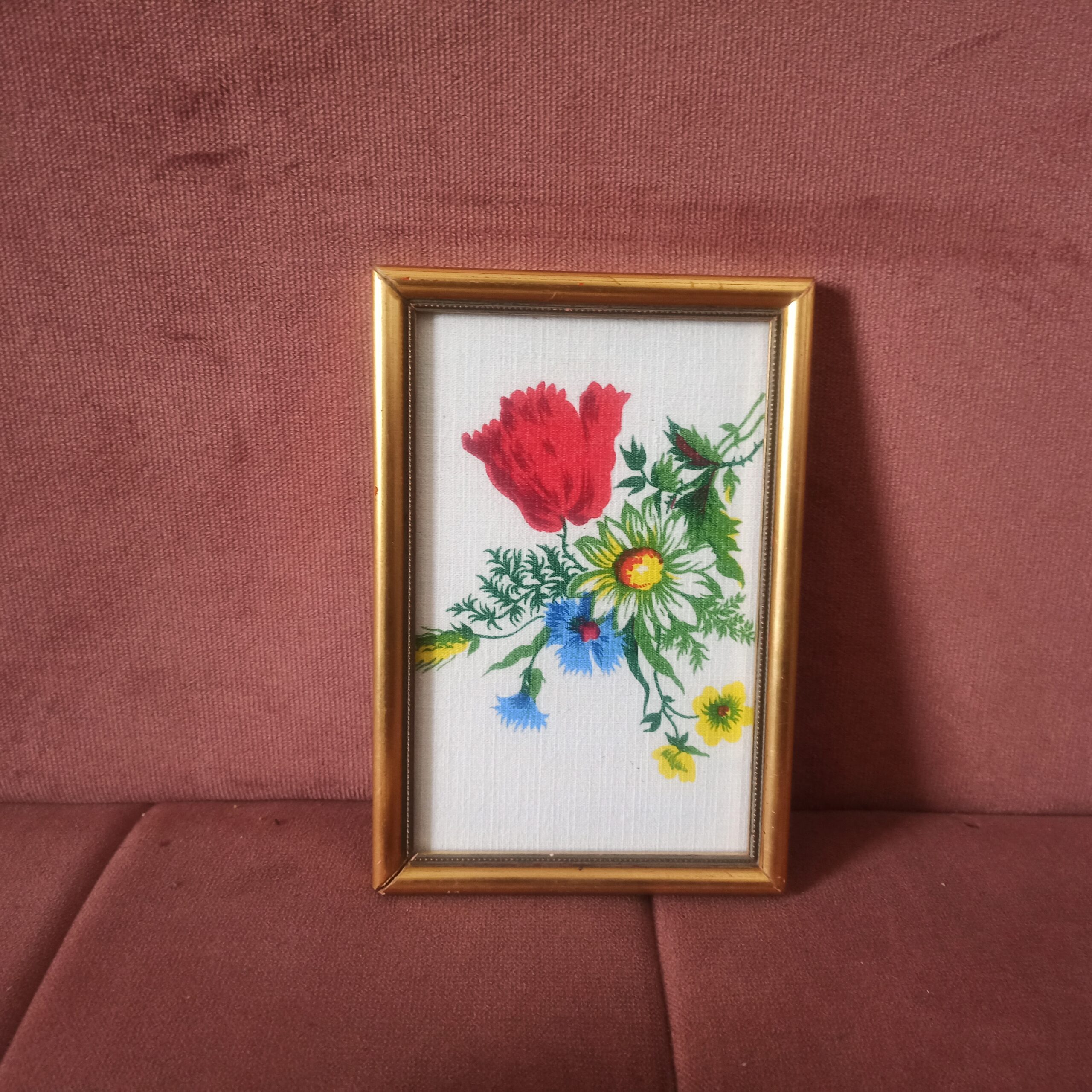 Cadres tissu vintage fleurs – Image 4