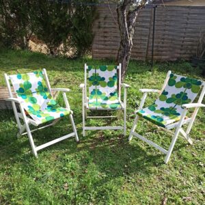 Fauteuils jardin verts