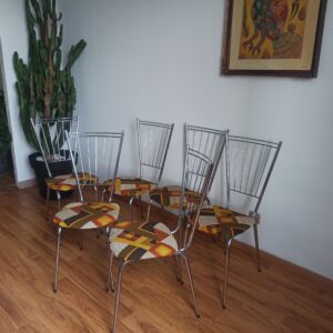 Chaises cuisine chrome