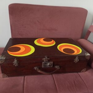 Valise ancienne bois