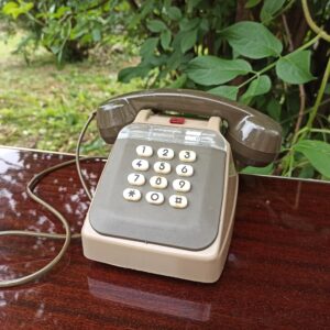 Téléphone jouet marron touches