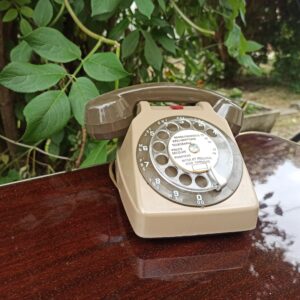 Téléphone jouet marron
