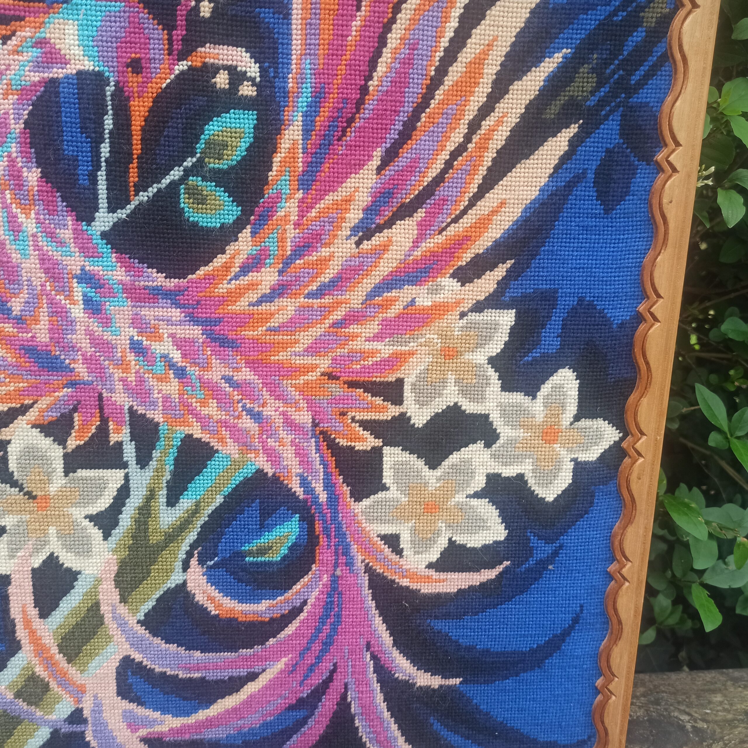 Cadre vintage oiseau canevas – Image 3