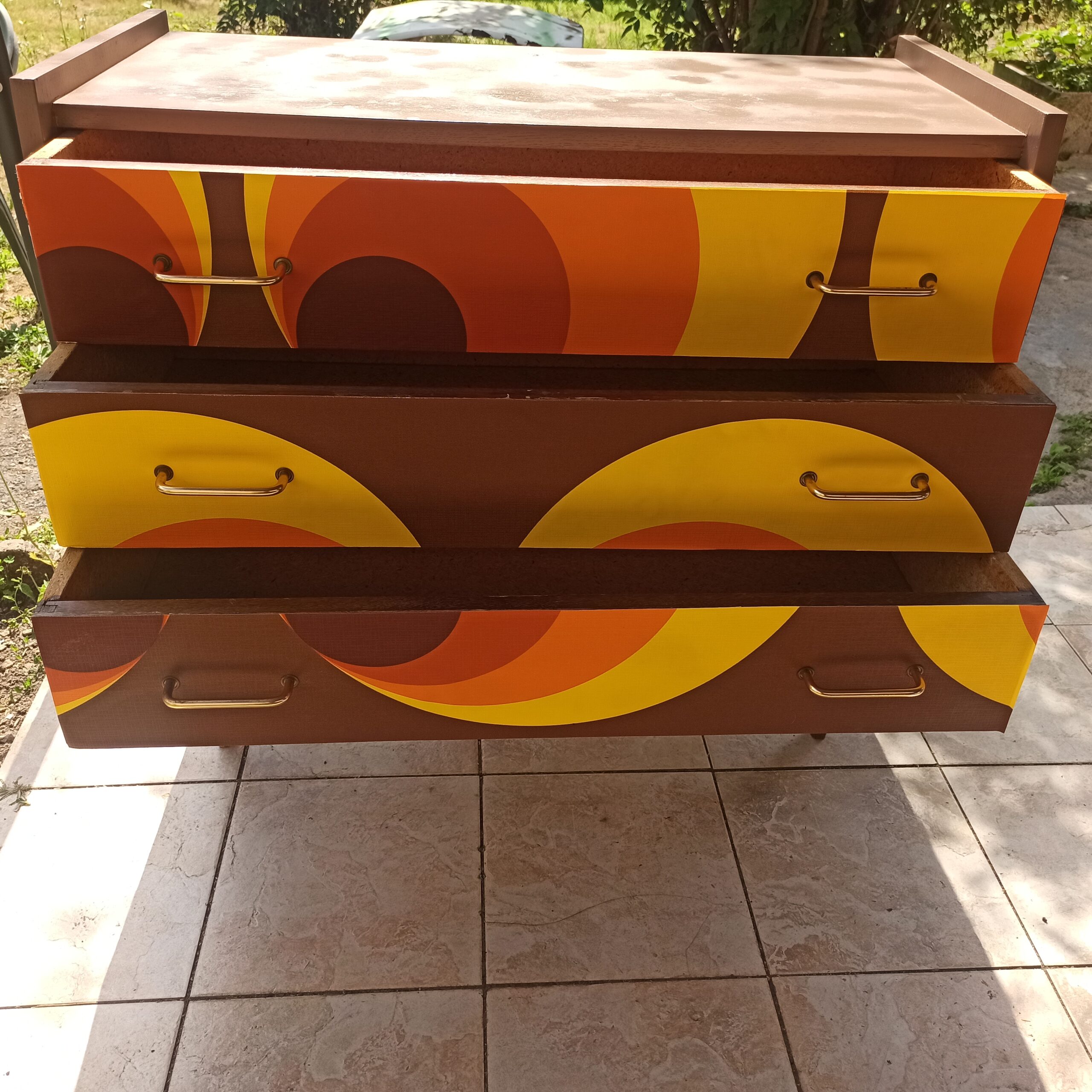 Commode vintage orange – Image 5