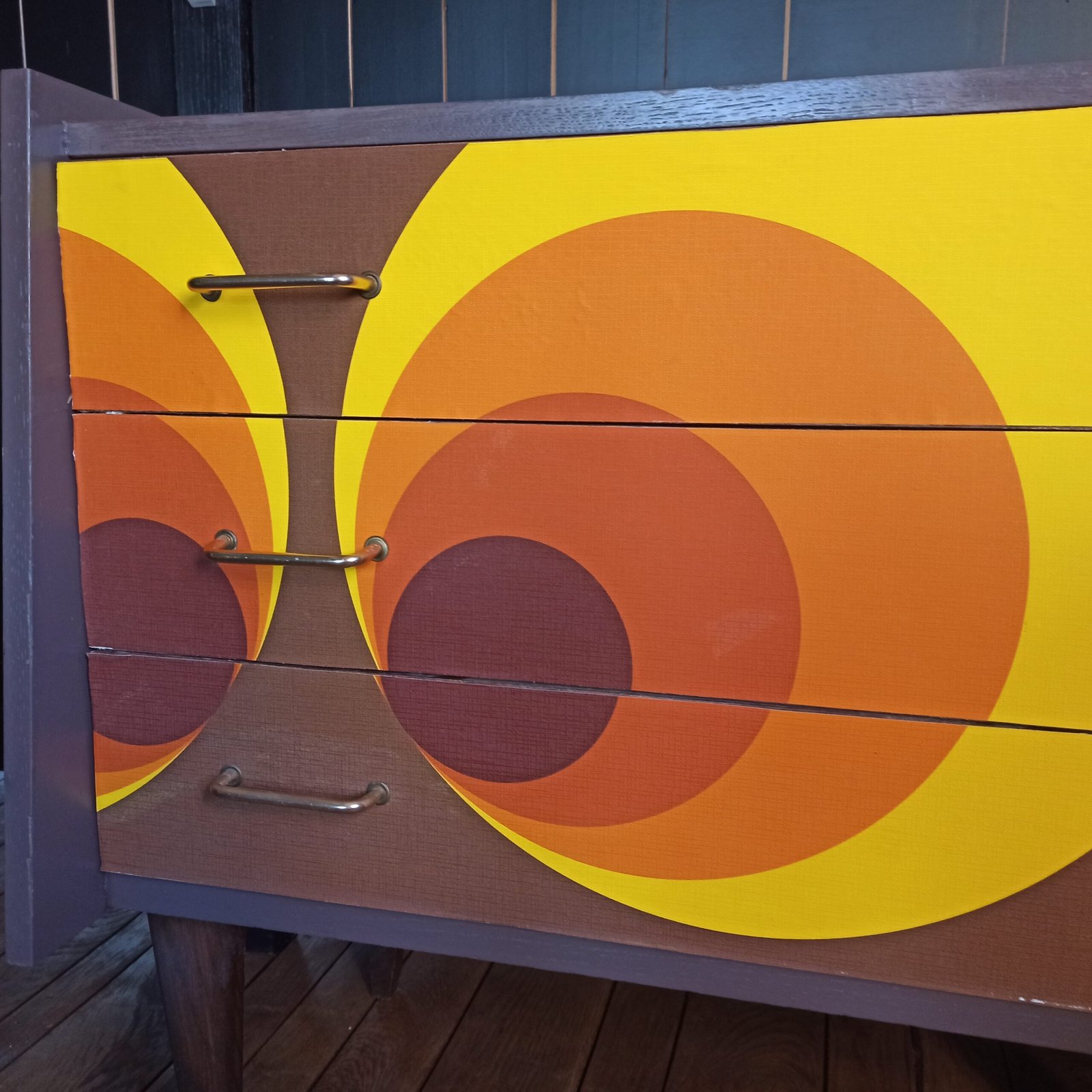 Commode vintage orange – Image 7