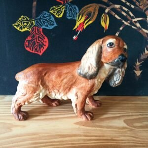 Chien céramique vintage