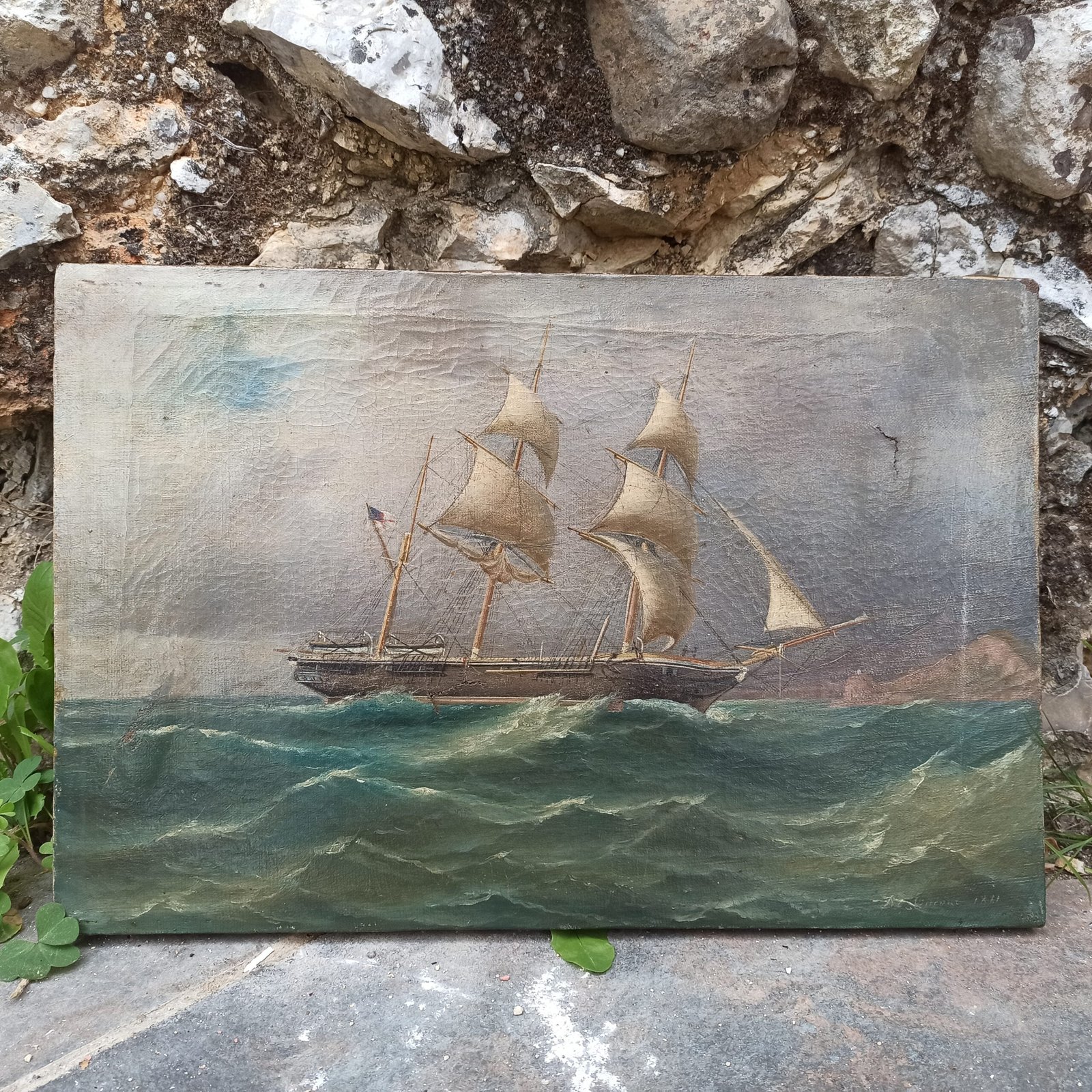 Peintures maritimes antiquité – Image 5